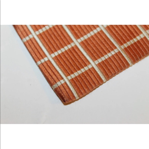 Classic Enrico Carlucci Men Neck Tie Orange Checkered Diamond Italy 100% Silk - Picture 2 of 12